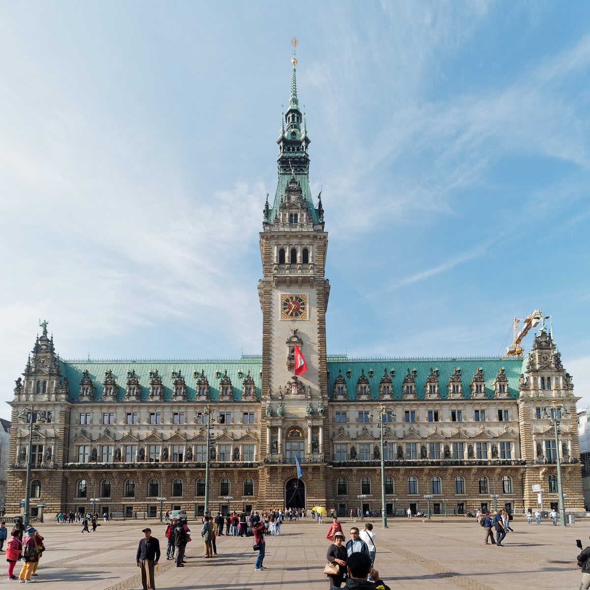 Hamburg City Hall at Rathausmarkt